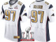 NEW ENGLAND PATRIOTS -97 ALAN BRANCH WHITE SUPER BOWL LI CHAMPIONS GOLD ELITE JERSEY