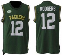 Nike Green Bay Packers -12 Aaron Rodgers Green Team Color Stitched NFL Limited Tank Top Jersey Nike Green Bay Packers -12 Aaron Rodgers Green Team Color Stitched NFL Limited Tank Top Jersey