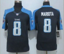Nike Tennessee Titans -8 Marcus Mariota Navy Blue Alternate Stitched NFL Limited Jersey Nike Tennessee Titans -8 Marcus Mariota Navy Blue Alternate Stitched NFL Limited Jersey