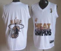 Miami Heat -3 Dwyane Wade White 2013 NBA Finals Champions Stitched NBA Jersey Miami Heat -3 Dwyane Wade White 2013 NBA Finals Champions Stitched NBA Jersey