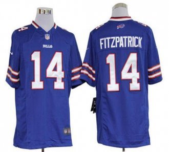 Nike Bills -14 Ryan Fitzpatrick Royal Blue Team Color Stitched NFL Game Jersey