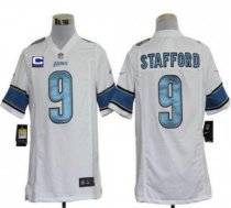 Nike Lions -9 Matthew Stafford White With C Patch Stitched NFL Game Jersey Nike Lions -9 Matthew Stafford White With C Patch Stitched NFL Game Jersey