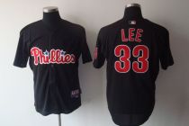 Philadelphia Phillies #33 Cliff Lee Black Stitched MLB Jersey Philadelphia Phillies #33 Cliff Lee Black Stitched MLB Jersey