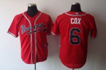 Atlanta Braves #6 Bobby Cox Red Stitched MLB Jersey Atlanta Braves #6 Bobby Cox Red Stitched MLB Jersey
