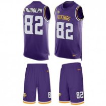 Vikings #82 Kyle Rudolph Purple Team Color Stitched NFL Limited Tank Top Suit Jersey Vikings #82 Kyle Rudolph Purple Team Color Stitched NFL Limited Tank Top Suit Jersey