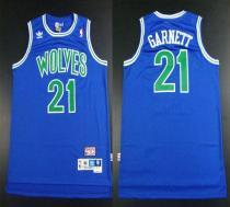 Minnesota Timberwolves -21 Retro Garnett Blue Throwback Stitched NBA Jersey Minnesota Timberwolves -21 Retro Garnett Blue Throwback Stitched NBA Jersey