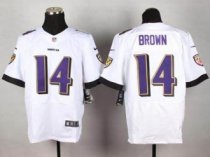 Nike Baltimore Ravens -14 Marlon Brown White NFL New Elite Jersey Nike Baltimore Ravens -14 Marlon Brown White NFL New Elite Jersey