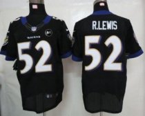 Nike Ravens -52 Ray Lewis Black Alternate With Art Patch Stitched NFL Elite Jersey Nike Ravens -52 Ray Lewis Black Alternate With Art Patch Stitched NFL Elite Jersey