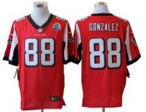 Nike Falcons 88 Tony Gonzalez Red Team Color With Hall of Fame 50th Patch Stitched NFL Elite Jersey Nike Falcons 88 Tony Gonzalez Red Team Color With Hall of Fame 50th Patch Stitched NFL Elite Jersey