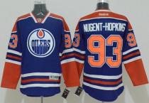 Edmonton Oilers -93 Nugent-Hopkins Ligtht Blue Stitched NHL Jersey Edmonton Oilers -93 Nugent-Hopkins Ligtht Blue Stitched NHL Jersey