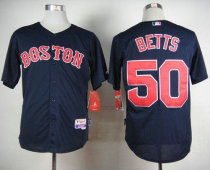 Boston Red Sox #50 Mookie Betts Dark Blue Cool Base Stitched MLB Jersey Boston Red Sox #50 Mookie Betts Dark Blue Cool Base Stitched MLB Jersey