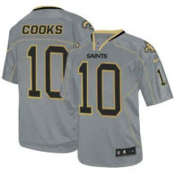 Nike New Orleans Saints -10 Brandin Cooks Lights Out Grey NFL Elite Jersey