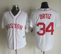 Boston Red Sox #34 David Ortiz White Alternate Home New Cool Base Stitched MLB Jersey Boston Red Sox #34 David Ortiz White Alternate Home New Cool Base Stitched MLB Jersey