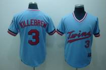 Mitchelland Ness Minnesota Twins -3 Harmon Killebrew Stitched Light Blue Throwback MLB Jersey Mitchelland Ness Minnesota Twins -3 Harmon Killebrew Stitched Light Blue Throwback MLB Jersey