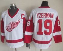 Detroit Red Wings -19 Steve Yzerman White CCM Throwback Stitched NHL Jersey Detroit Red Wings -19 Steve Yzerman White CCM Throwback Stitched NHL Jersey