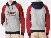 Detroit Tigers Pullover Hoodie Grey Red Detroit Tigers Pullover Hoodie Grey Red