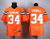 Nike Cleveland Browns -34 Isaiah Crowell Orange Alternate Stitched NFL New Elite jersey Nike Cleveland Browns -34 Isaiah Crowell Orange Alternate Stitched NFL New Elite jersey
