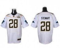 Nike Carolina Panthers -28 Jonathan Stewart White 2016 Pro Bowl Stitched NFL Elite Jersey