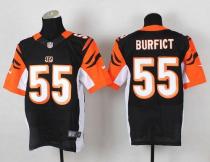 Nike Bengals -55 Vontaze Burfict Black Team Color Men's Stitched NFL Elite Jersey Nike Bengals -55 Vontaze Burfict Black Team Color Men's Stitched NFL Elite Jersey
