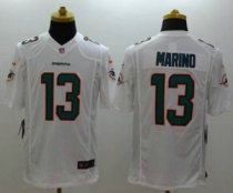 Nike Miami Dolphins -13 Dan Marino White NFL Limited Jersey Nike Miami Dolphins -13 Dan Marino White NFL Limited Jersey