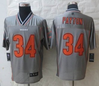 2013 NEW Nike Chicago Bears 34 Payton Grey Vapor Elite Jerseys