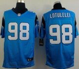Nike Carolina Panthers -98 Star Lotulelei Blue Alternate NFL Elite Jersey