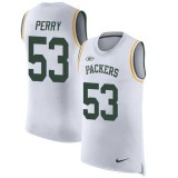 Nike Packers -53 Nick Perry White Stitched NFL Limited Rush Tank Top Jersey
