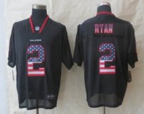 2014 New Nike Atlanta Falcons 2 Ryan USA Flag Fashion Black Elite Jerseys 2014 New Nike Atlanta Falcons 2 Ryan USA Flag Fashion Black Elite Jerseys