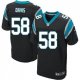 Nike Carolina Panthers -58 Thomas Davis Black Team Color Stitched NFL Elite Jersey