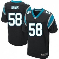 Nike Carolina Panthers -58 Thomas Davis Black Team Color Stitched NFL Elite Jersey Nike Carolina Panthers -58 Thomas Davis Black Team Color Stitched NFL Elite Jersey