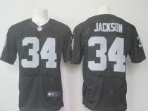 Nike Oakland Raiders #34 Bo Jackson Black Team Color Men's Stitched NFL New Elite Jersey Nike Oakland Raiders #34 Bo Jackson Black Team Color Men's Stitched NFL New Elite Jersey