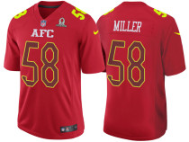 2017 PRO BOWL AFC VON MILLER RED GAME JERSEY