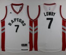 Toronto Raptors -7 Kyle Lowry White Stitched NBA Jersey