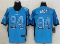 2013 New Nike Detroit Lions 94 Ansah Drift Fashion Blue Elite Jerseys