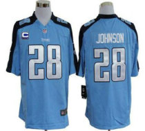 Nike Titans -28 Chris Johnson Light Blue Team Color With C Patch Stitched NFL Game Jersey Nike Titans -28 Chris Johnson Light Blue Team Color With C Patch Stitched NFL Game Jersey