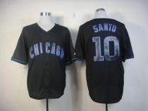 Chicago Cubs -10 Ron Santo Black Fashion Stitched MLB Jersey Chicago Cubs -10 Ron Santo Black Fashion Stitched MLB Jersey