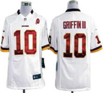 Nike Redskins -10 Robert Griffin III White With 80TH Patch Stitched NFL Game Jersey Nike Redskins -10 Robert Griffin III White With 80TH Patch Stitched NFL Game Jersey
