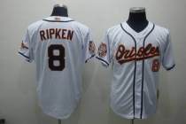 Mitchell and Ness Baltimore Orioles #8 Cal Ripken Stitched White Throwback MLB Jersey Mitchell and Ness Baltimore Orioles #8 Cal Ripken Stitched White Throwback MLB Jersey