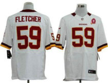 Nike Redskins -59 London Fletcher White With 80TH Patch Stitched NFL Elite Jersey Nike Redskins -59 London Fletcher White With 80TH Patch Stitched NFL Elite Jersey