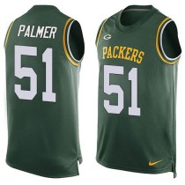 Nike Green Bay Packers -51 Nate Palmer Green Team Color Stitched NFL Limited Tank Top Jersey Nike Green Bay Packers -51 Nate Palmer Green Team Color Stitched NFL Limited Tank Top Jersey