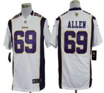 Nike Vikings -69 Jared Allen White Stitched NFL Game Jersey Nike Vikings -69 Jared Allen White Stitched NFL Game Jersey