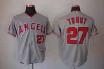 Los Angeles Angels of Anaheim -27 Mike Trout Grey Cool Base Stitched MLB Jersey Los Angeles Angels of Anaheim -27 Mike Trout Grey Cool Base Stitched MLB Jersey