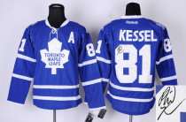 Autographed Toronto Maple Leafs -81 Phil Kessel Stitched Blue NHL Jersey Autographed Toronto Maple Leafs -81 Phil Kessel Stitched Blue NHL Jersey