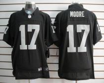 Nike Oakland Raiders #17 Denarius Moore Black Team Color Men's Stitched NFL Elite Jersey Nike Oakland Raiders #17 Denarius Moore Black Team Color Men's Stitched NFL Elite Jersey