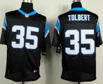 Nike Panthers -35 Mike Tolbert Black Team Color Men's Stitched NFL Elite Jersey Nike Panthers -35 Mike Tolbert Black Team Color Men's Stitched NFL Elite Jersey