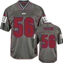 Nike New York Giants #56 Lawrence Taylor Grey Men's Stitched NFL Elite Vapor Jersey Nike New York Giants #56 Lawrence Taylor Grey Men's Stitched NFL Elite Vapor Jersey