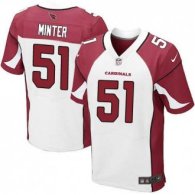 Nike Arizona Cardinals -51 Minter Jersey White Elite Road Jersey