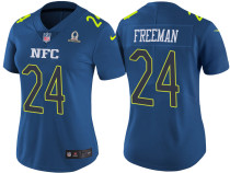 WOMEN'S NFC 2017 PRO BOWL ATLANTA FALCONS #24 DEVONTA FREEMAN BLUE GAME JERSEY