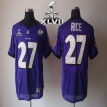 Nike Ravens -27 Ray Rice Purple Team Color Super Bowl XLVII Stitched NFL Elite Jersey Nike Ravens -27 Ray Rice Purple Team Color Super Bowl XLVII Stitched NFL Elite Jersey