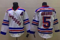New York Rangers -5 Dan Girardi White Stitched NHL Jersey New York Rangers -5 Dan Girardi White Stitched NHL Jersey